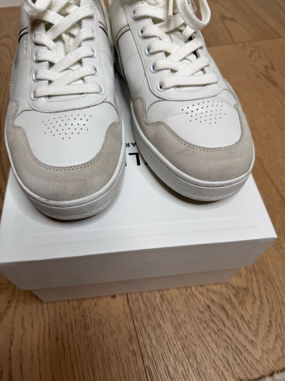 Celine CT-10 TRAINER LOW LACE-UP SNEAKER in CALFSKIN AND SUEDE CALFSKIN - Picture 4 of 7